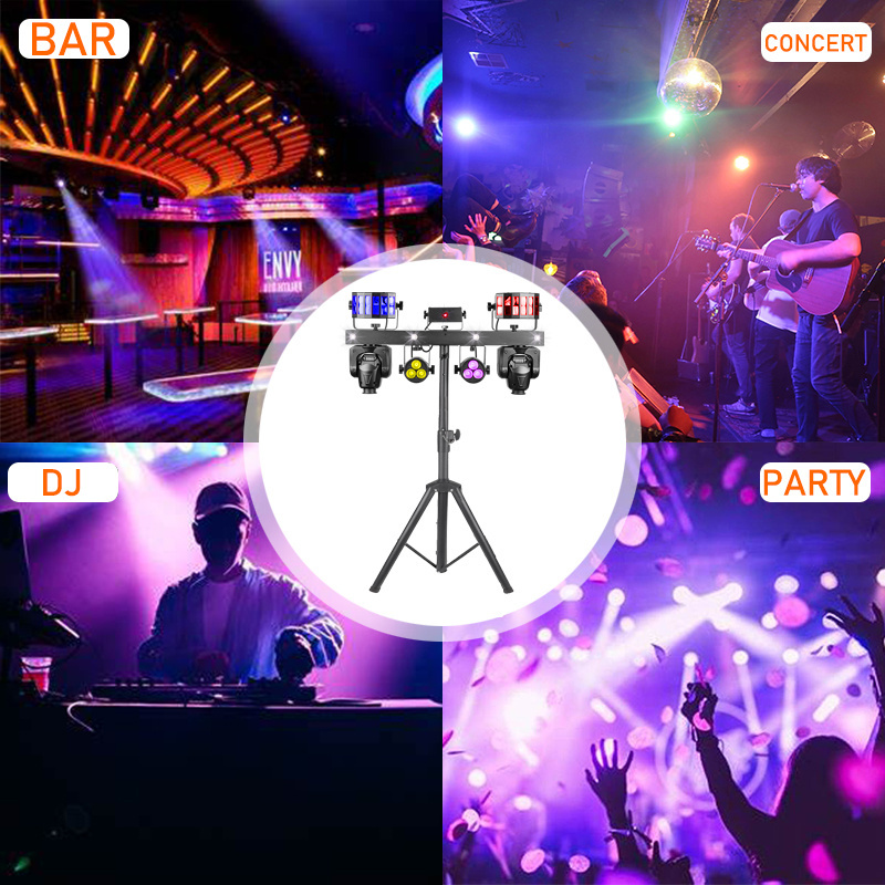 Portable Gig Bar Move Dj Lighting System With Stand Dj Equipment Gig Bar Lighting Dj Disco Stage Party Lights Bar