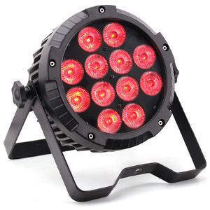 Factory disco led light dmx RGBWAUV multi color cob led par light par led 18x12