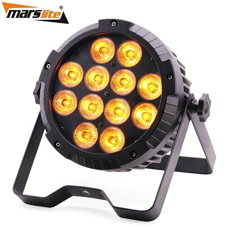 Factory disco led light dmx RGBWAUV multi color cob led par light par led 18x12