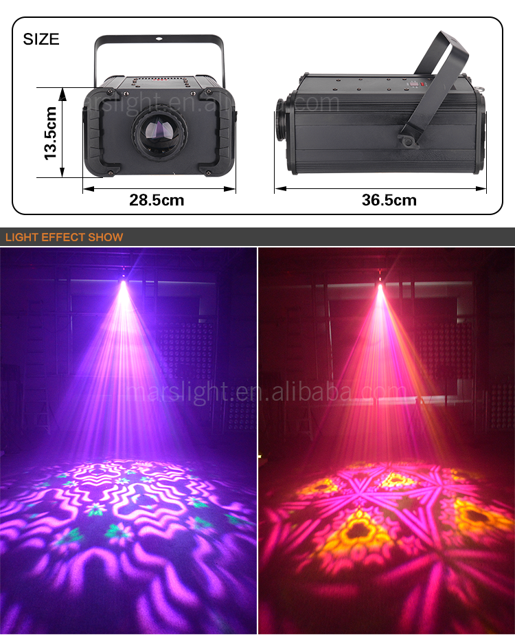 Marslite 100W Projector Gobo Spot Kaleidoscope Effect Magic Disco Light