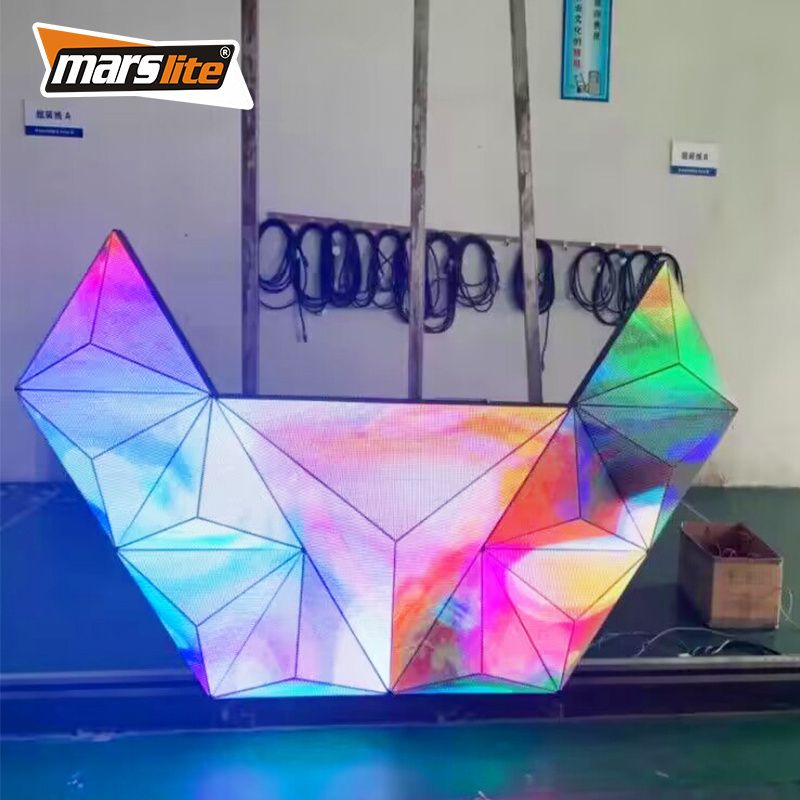 DJ Booth Bat HD Disco Stand Table Led Pixel Screen Video