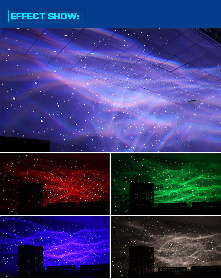 IP65 LED Water Wave Effect+Firefly Projection Lamp Laser Light Star Light Projector