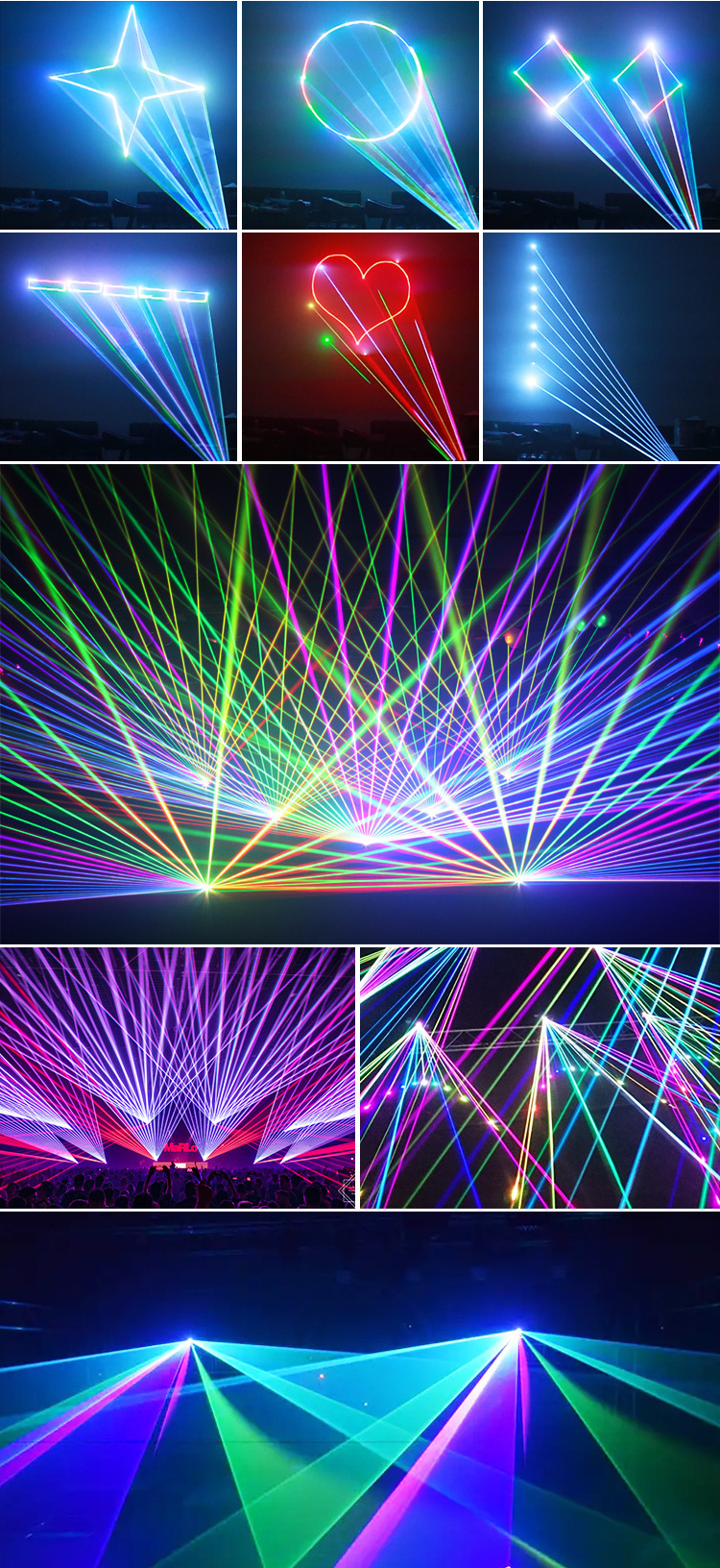 Marslite 10w RGB Laser Light Show Stage Projector Animation Laser Disco Dj Light 3d ilda Laser Lights Lazer