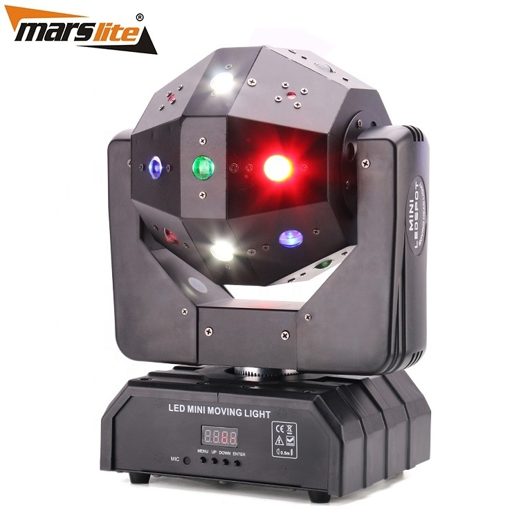 American dj 16x3w rgbw strobe led rotating magic ball stage laser light led beam moving disco lights