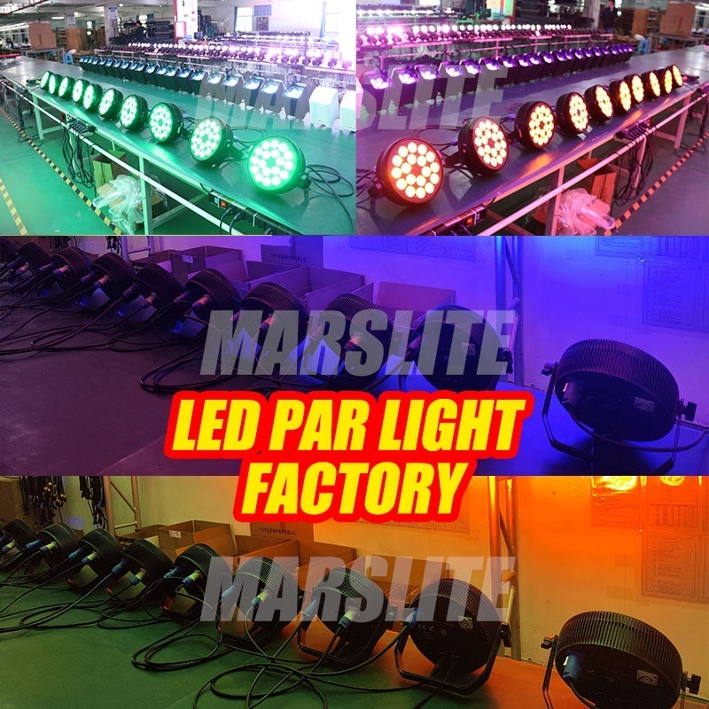 18*10w Led Par Light DMX RGBW 4in1 Flat Par Can Stage DJ Light Par Light For Wedding Party Disco Bar