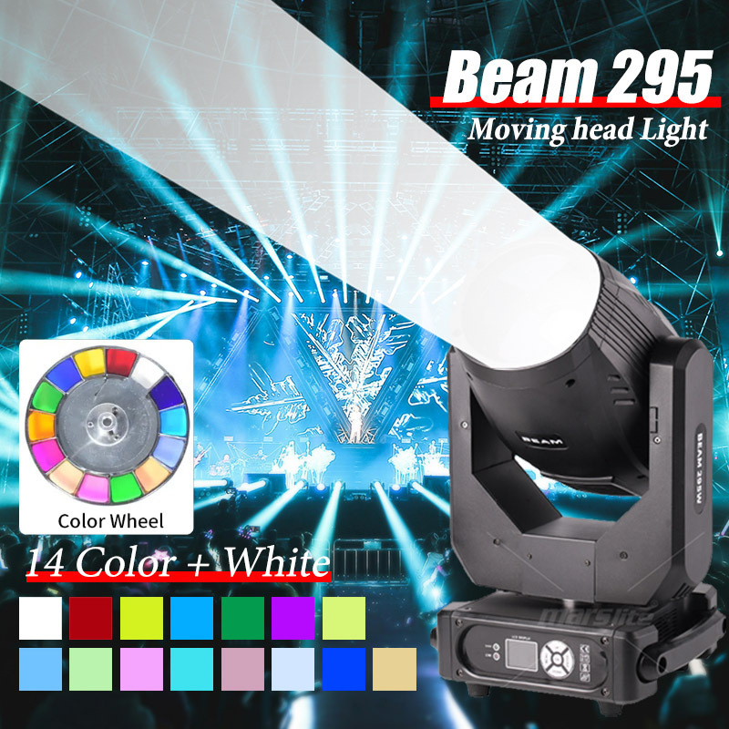 Marslite 295w Beam Moving Light Luces Discoteca Lyre Moing Beam 295 Disco Club Dj Lights Beam 295 14r Moving Head Stage Light