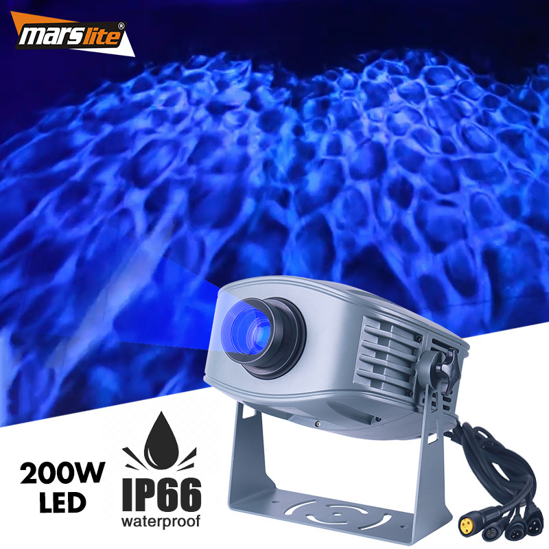 200w Gobo Projector Water Effect IP66 Waterproof Outdoor LED Water Wave Effect Lights