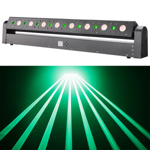 American dj lighting 8 eyes green laser show led projector moving head beam bar light for stage decoration