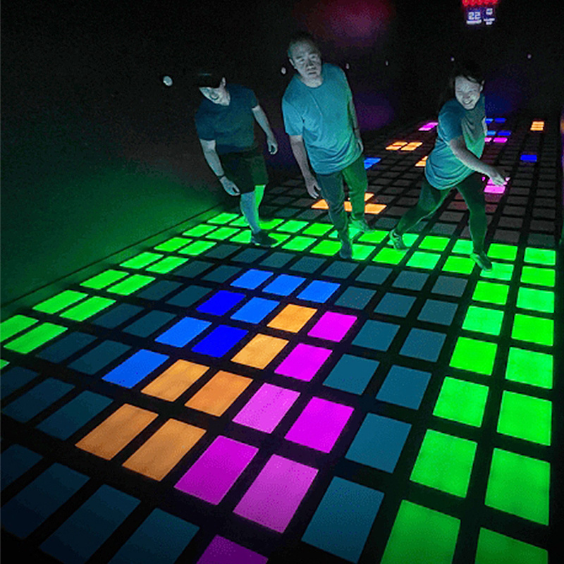 99 Games Programs Activate Game Led Floor 30x30cm Interactive Light Pro Kid Game Floor Dance Led Factory