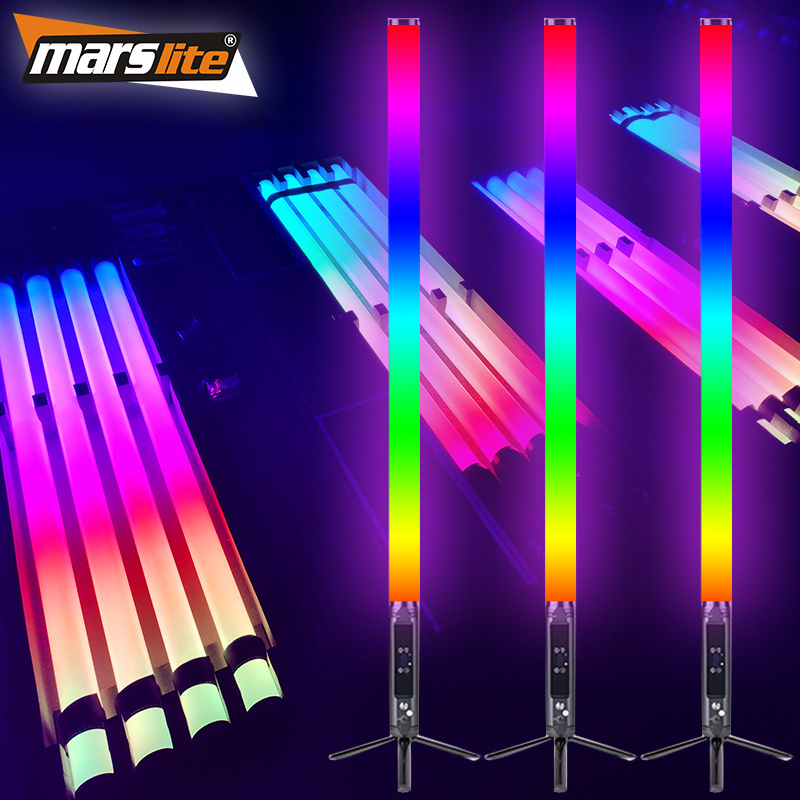 Portable Marslite IP65 Titan Wireless Battery 360 Pixel Tube Barra Luminosa a Led Wireless Led tube DMX Club DJ Light