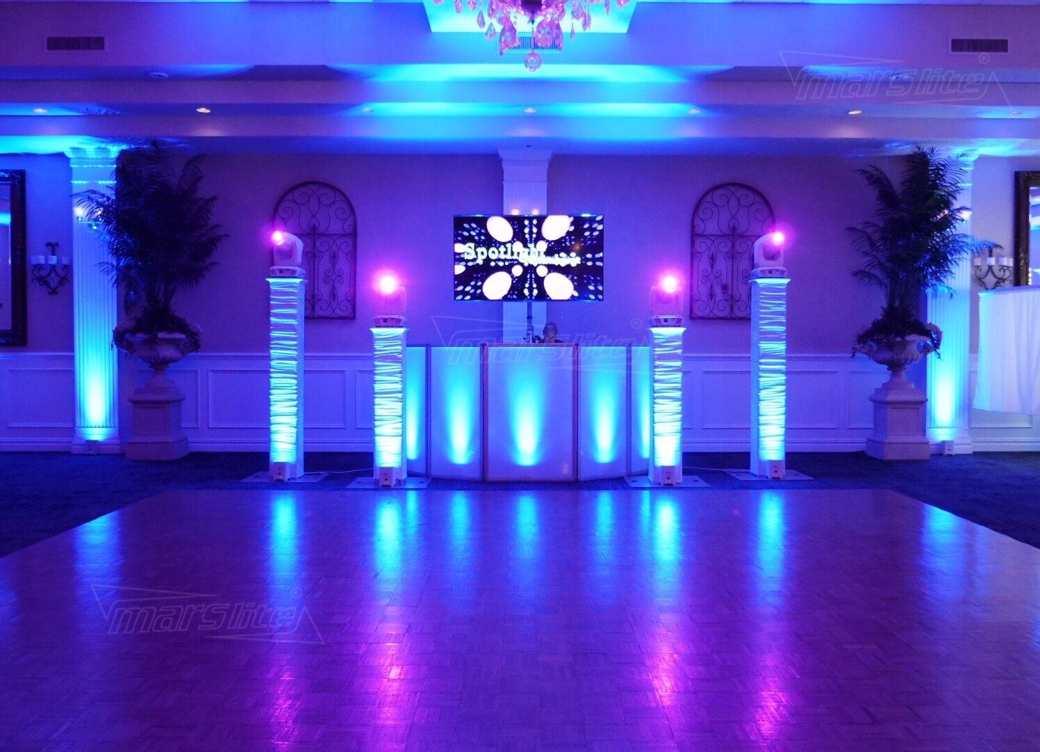 Marslite 6*18W Uplights Battery Wireless Backdrop RGBWA+UV Wedding Party Dj Lights Stage Par Wireless Uplights With Case