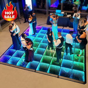 Led Dance Floor Magnetic Pista De Baile Led Wedding Party Event Fiestas 3D Infinity Mirror Piso Portable Dance Floor Panels