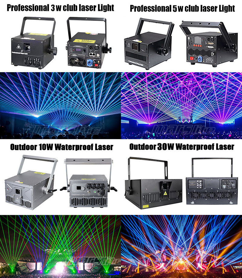 Newest Laser Discoteca Projector 1w 3w 5w Lazer Lights Animation Disco Dj Mini Laser Light 3d Laser Lights for Night Club