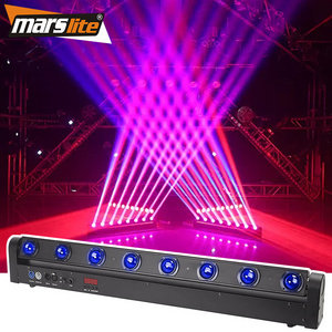 Marslite 8 Eye Beam Moving Head Light Led Moving Bar 8x10w Sweeper Stage Ceiling Night Club Light