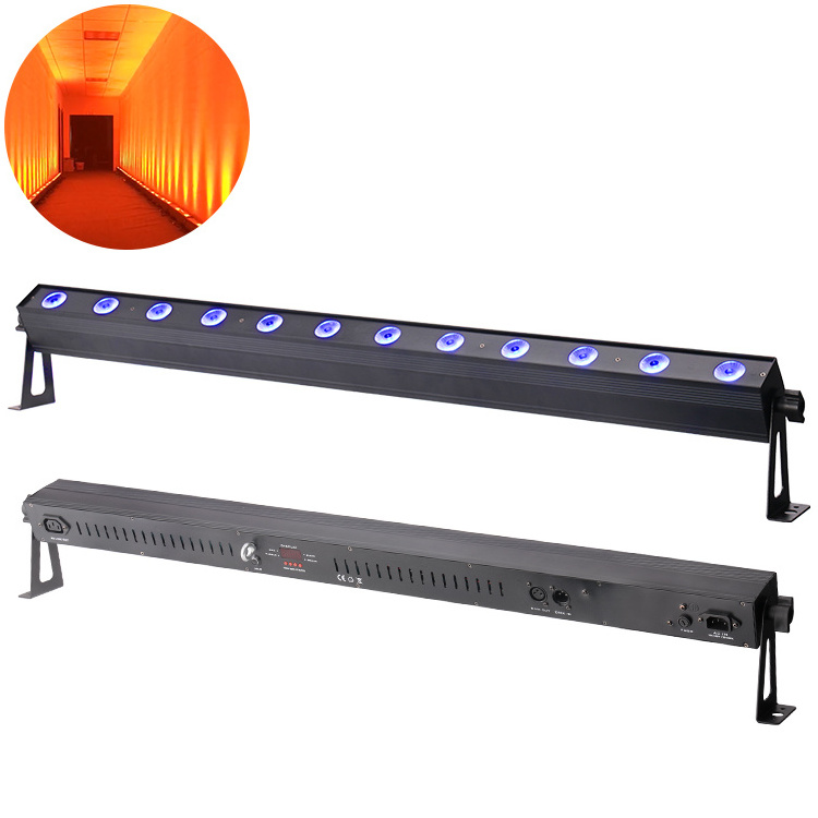 Popular inexpensively priced 12pcs 10W RGBW 4in1 DMX Linear Flood Light IP65  LED Wall Wash Bar