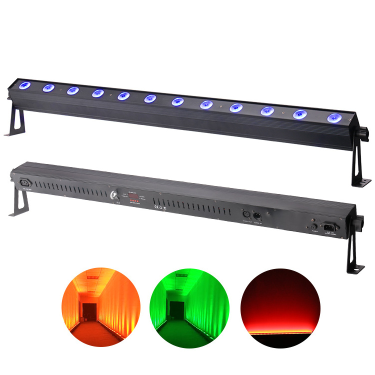 Popular inexpensively priced 12pcs 10W RGBW 4in1 DMX Linear Flood Light IP65  LED Wall Wash Bar