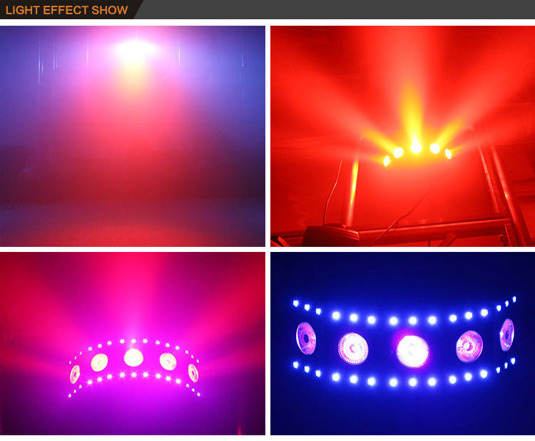 Wholesale led event bar dmx control 5x8w RGBW+UV beam wash dj light dmx led lights for concerts