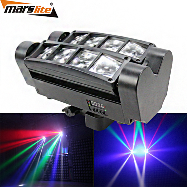 Mini spider 8x3W RGBW single color led moving head light for crazy dj night club disco