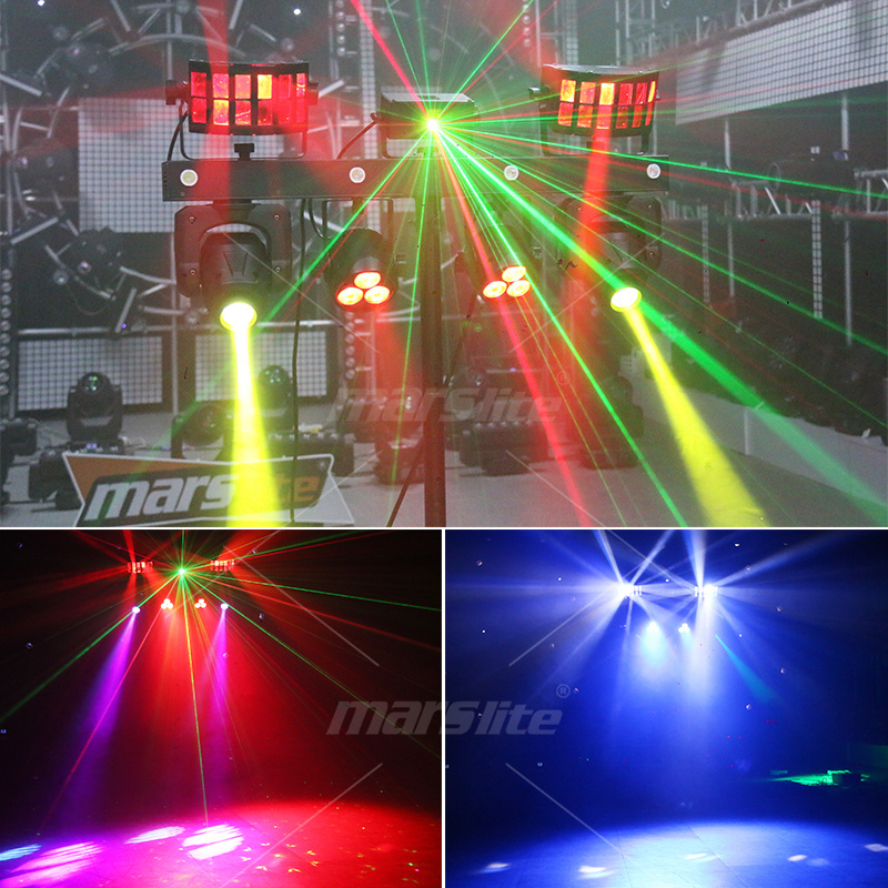 Professional Portable Dj Lights Disco Dj Equipment Gig Bar Luces Para Discoteca DMX RGBW Led Par Bar Stage Lighting With Stand