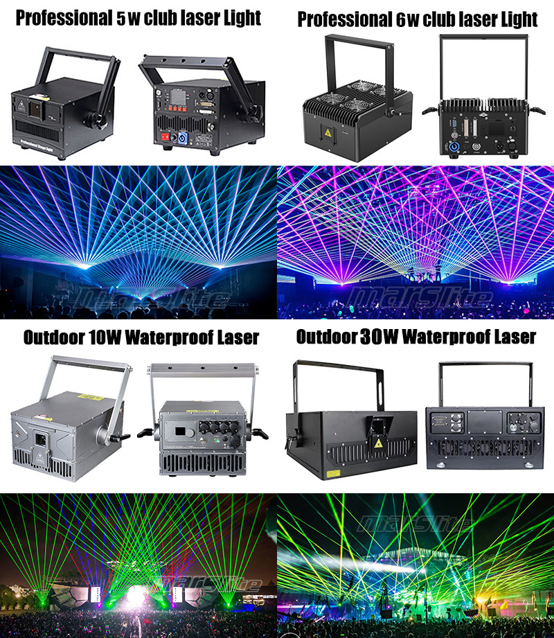 Newest 3D lazer projector 1W 3W 10W any program laser light projector laser light show