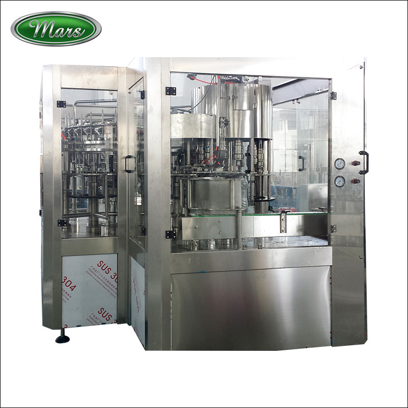 Zhangjiagang King Quality Full Carbonated Soda Water Filling Bottling Production Line Machine