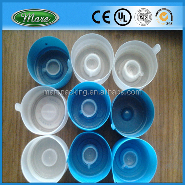 Non Spill Cap Water Bottle PE 5 Gallon Plastic Smart Lids Accept