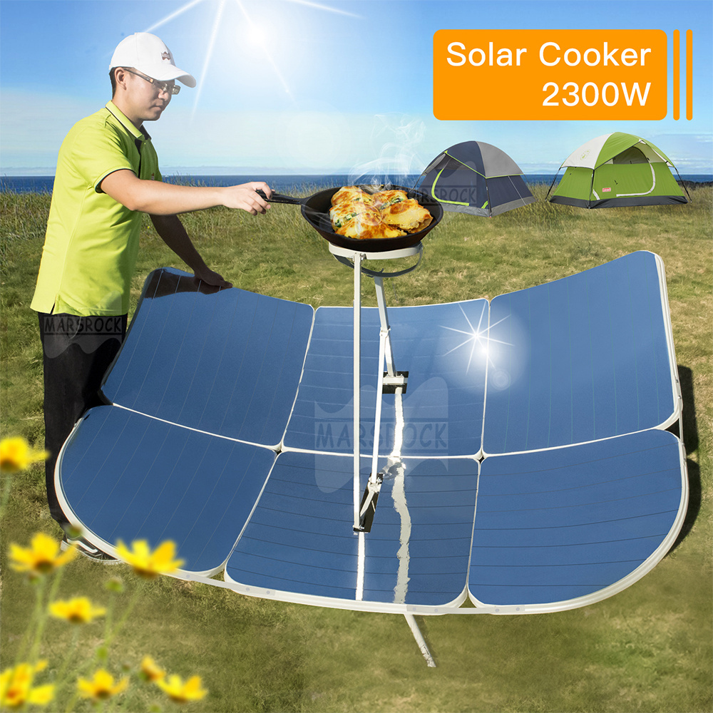 2300W Mars Rock Outdoor Rectangular Portable Sun Reflective Heaters Solar Powered Rice Stove Oven Solar Cooker for Home