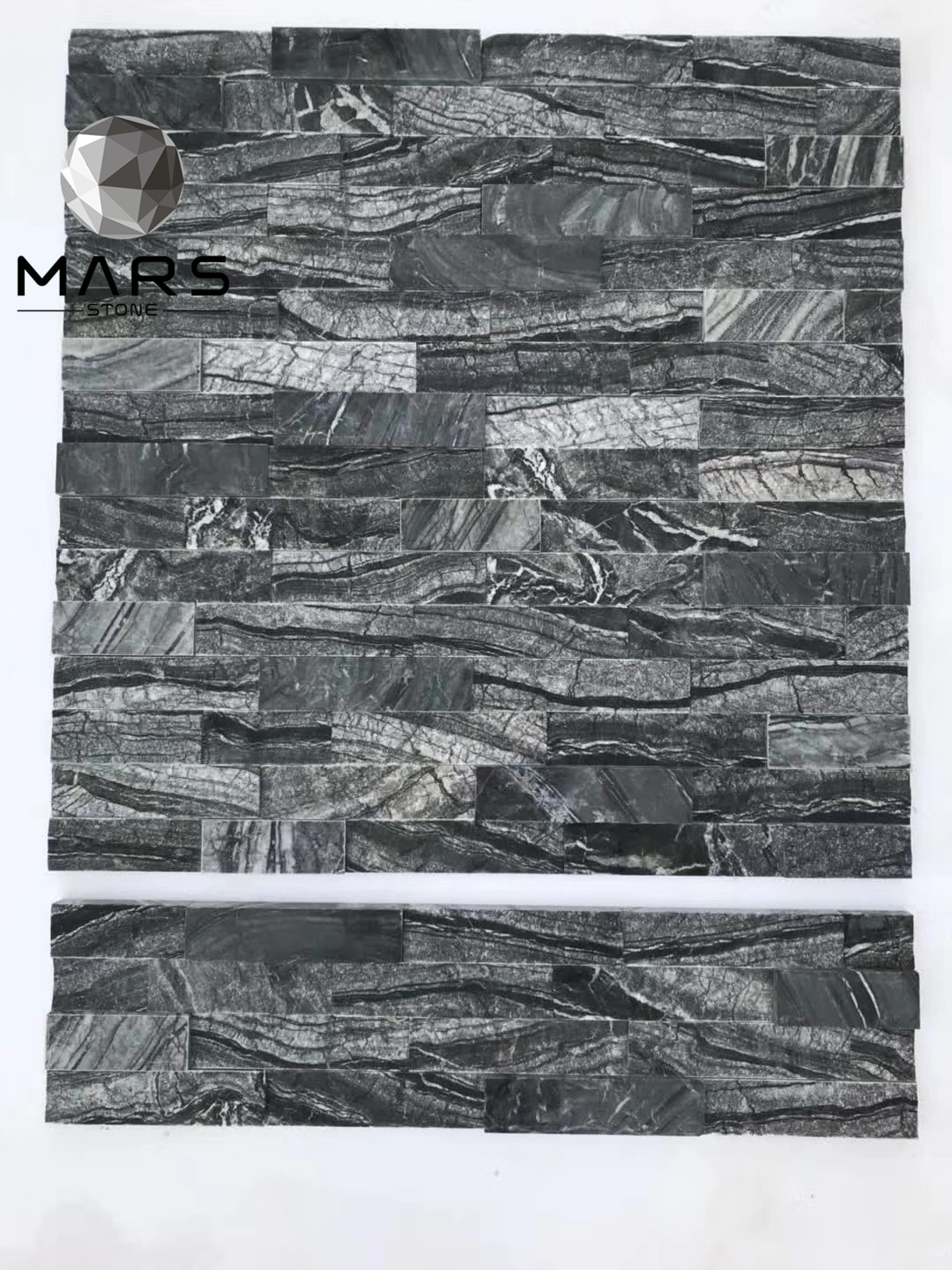 Best Sales Ancient Wood Grain Dark Grey Cultural Stone Culture Stone Marble Ledge Stone  For Indoor Wall Slate Tiles