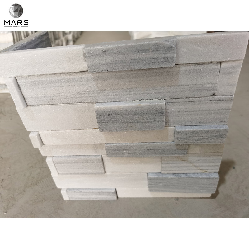 Ash Grey Quartzite Natural Stone Ledge Stone Wall Rock Tiles White Culture Stone