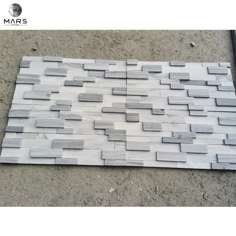 Ash Grey Quartzite Natural Stone Ledge Stone Wall Rock Tiles White Culture Stone