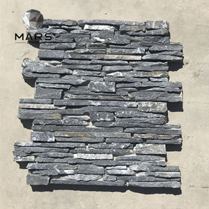 Hot Natural wall accent stone Grey Cultured Stone Slate Culture Stone Cladding Exterior Wall Panel