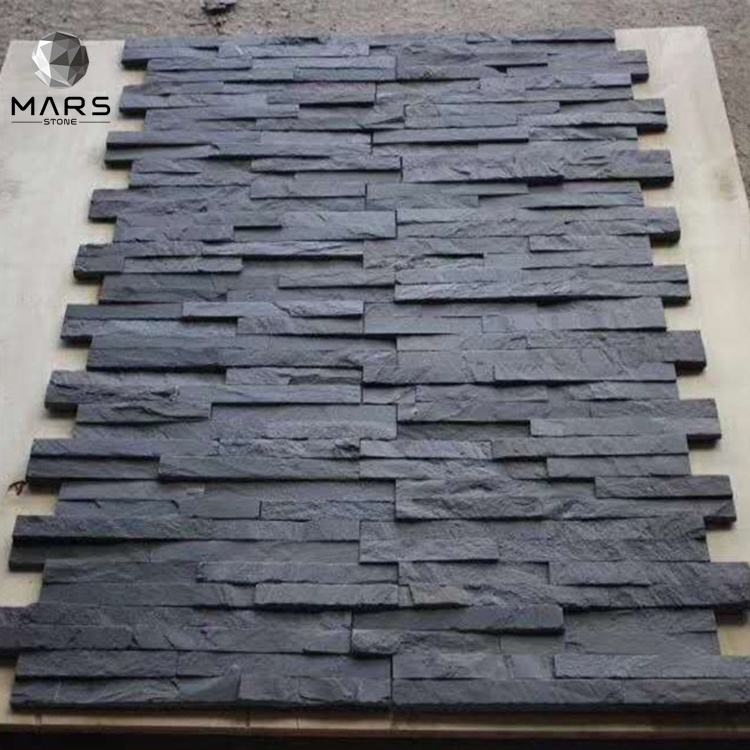 Hot Natural Stone wall accent Grey Cultured Stone Slate Culture Stone Cladding Exterior Wall Panel