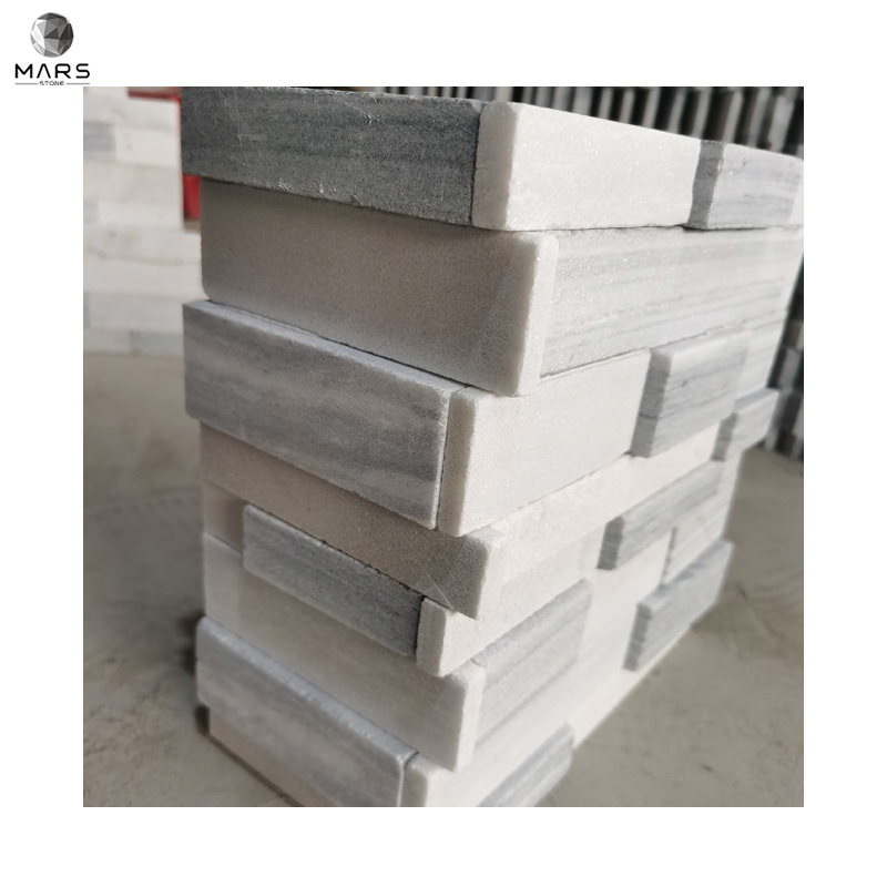 Ash Grey Quartzite Natural Stone Ledge Stone Wall Rock Tiles White Culture Stone