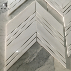 Arrow Shape Marble Mosaic Tiles for Kitchen Backsplash