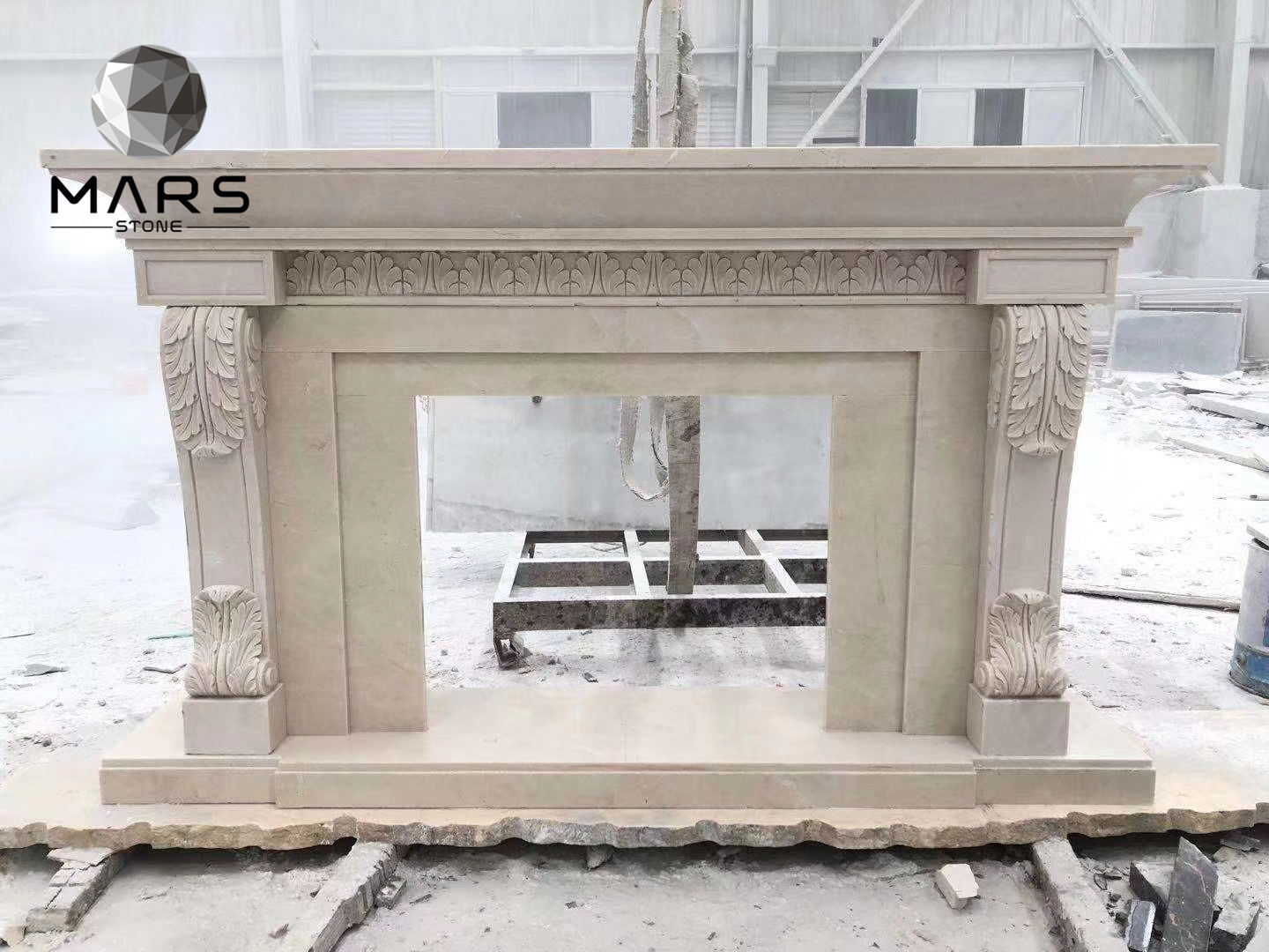 Modern Fireplace Cream Marble Design For Back Porch And Custom Fireplace Doors And Tabletop Fireplace