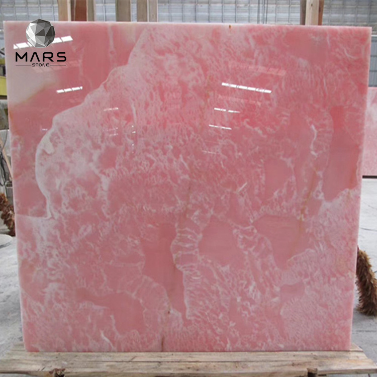 Luxury Natural Pink Onyx Slab For Stone Sinks/Basins