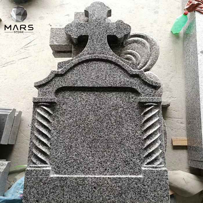 Tombstone Romanian Headstone Cemetery Cross Designs Memorial Gravestone Granit Monumente Funerar