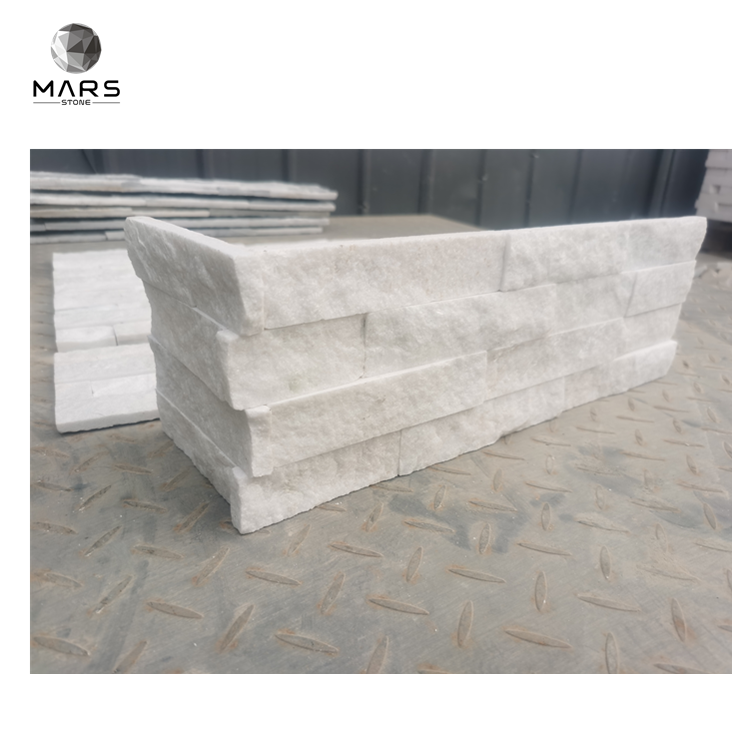 Natural Culture Stone Ledge Stone Panel White Stack Stone Quartz For Exterior Wall Rock Panel Tile  And Fireplace And Pool