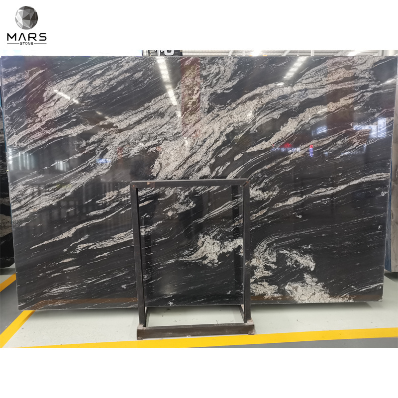 Cosmic Black Granite Slab Tile For Countertop Kitchen Top