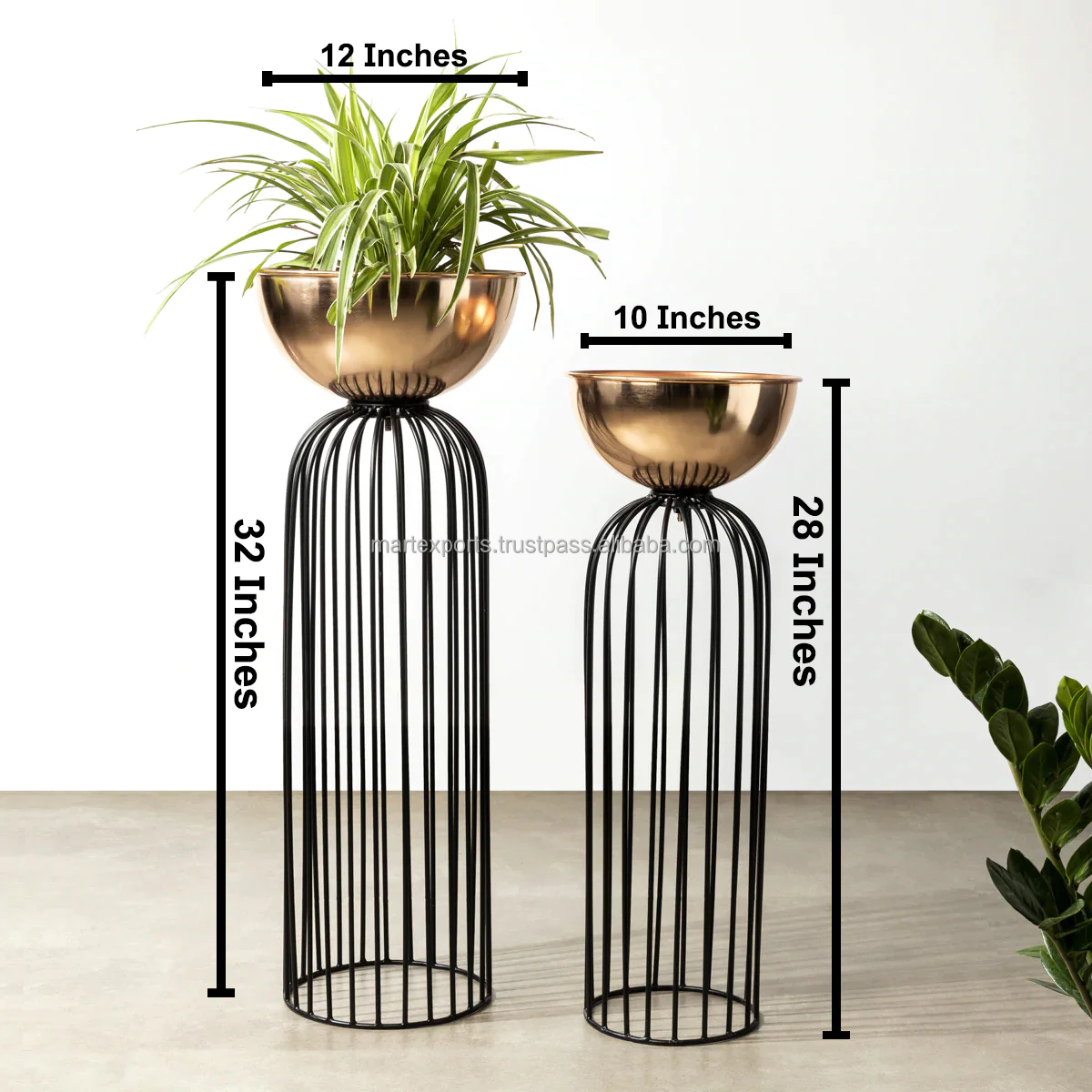 High quality Modern Planter Flower Plant Pot Stand For Plants in Iron For Indoor Outdoor  Home Decor