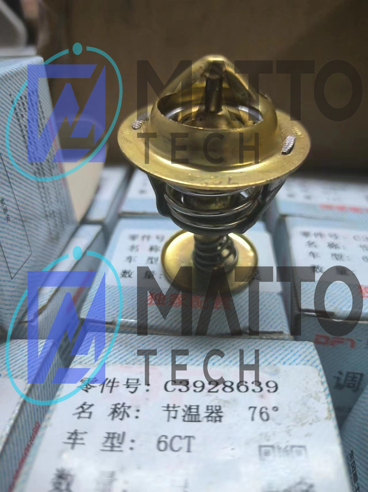 Vehicle Spare Parts Diesel Engine Cooling System 76C thermostat 3928639 6C 6CT C series thermostat controller