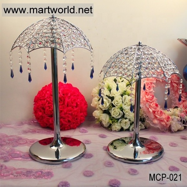 Hot Latest umbrella shape crystal centerpiece for table, wedding crystal centerpiece for wedding events party(MCP-021)