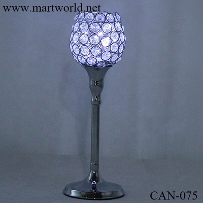 wholesale  candle holder  crystal tealight candlestick candle holder table centerpiece for wedding decoration (CAN-075)