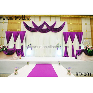 2022 Romantic style curtain fabric wedding stage decoration,wedding backdrop for wedding&party decoration(BD-001)