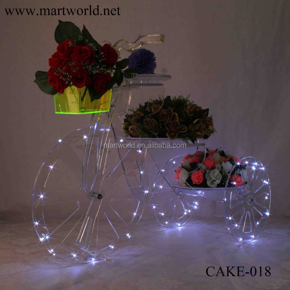 New wedding bicycle acrylic birthday cake stand cake decorations weddings decoration wholesale cake decorating CAKE-018