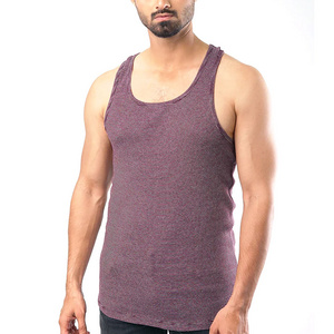 High Quality Men's Cotton Rib Gym Tank Top Casual Fitness Sexy OEM ODM Breathable Vest Top For Man For Outdoor