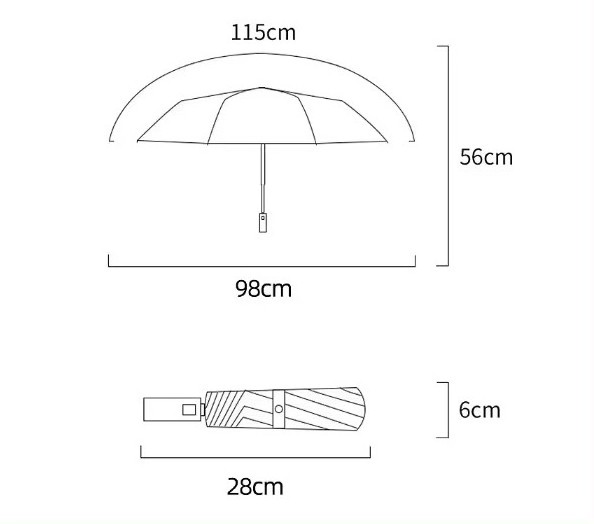 8K plain color splicing umbrella with manual opening and UV resistant folding umbrella surface