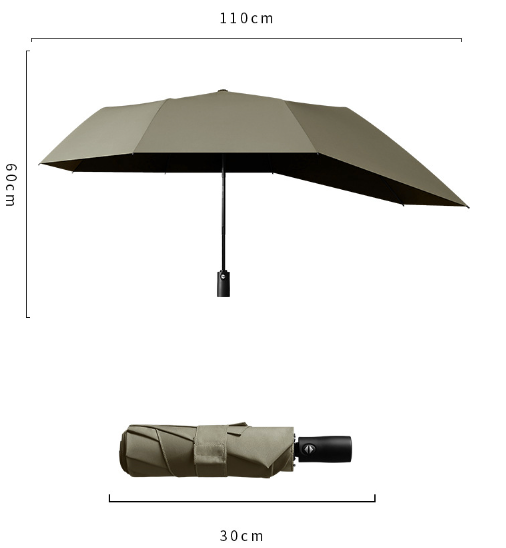 8K Glass Fiber Umbrella Bone Extension Umbrella Face Non Wet Backpack Folding Umbrella