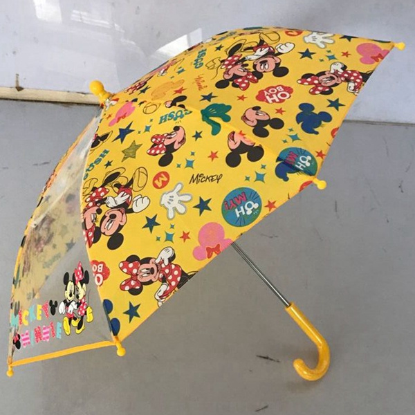 Safety  Easy Open Kids Umbrella Custom Sublimation Cute Cartoon Printing Umbrella For Gift