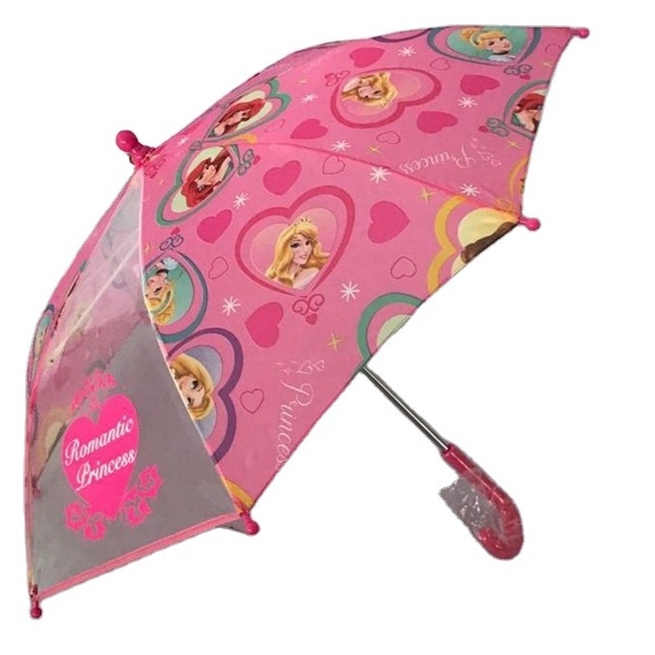 Safety  Easy Open Kids Umbrella Custom Sublimation Cute Cartoon Printing Umbrella For Gift